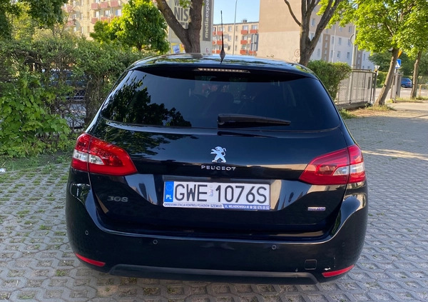 Peugeot 308 cena 40000 przebieg: 113000, rok produkcji 2016 z Wejherowo małe 154